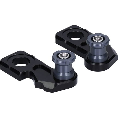 2 pièces Bloc d'essieu coulissant moto en alliage d'aluminium de rechange pour CB650R/F CBR650R 2019‑2020 Titane (1/5)