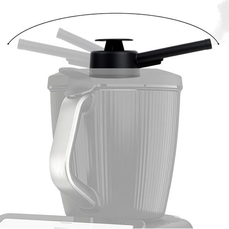 Steam Diverter Compatible with TM7 Accessories  360° Swivel Steam Fireplace  Kitchen Furniture Protection  BPA Free (1/5)