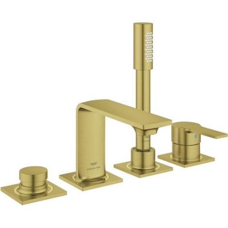 GROHE Mitigeur bain/douche 4 trous Allure 193161 corps apparent cool sunrise brossé, 19316GN1