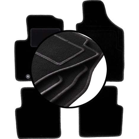 Set completo di tappetini in velluto per: Fiat 500 cabrio, hatchback (2007-2013) (1/5)