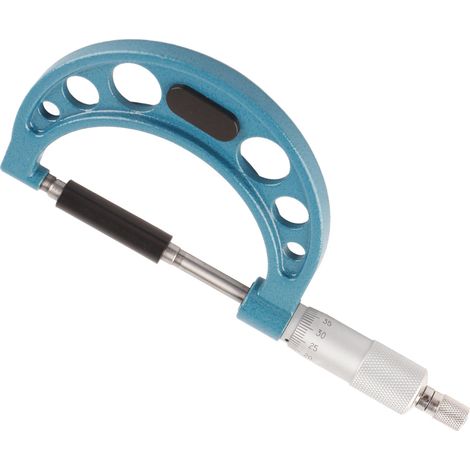 Micrómetro externo métrico de 50-75 mm, acero inoxidable, herramienta de medición para mecánicos automotrices.