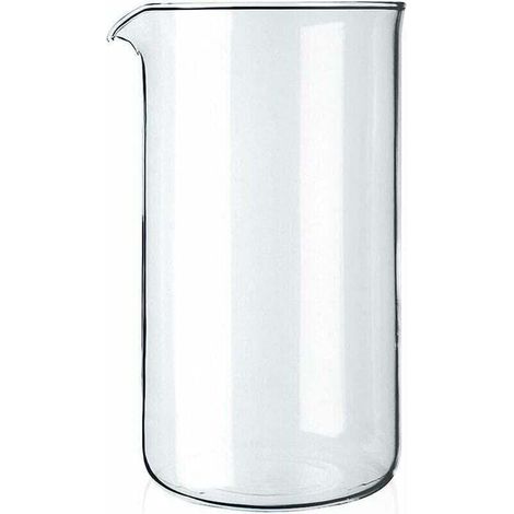 Verre à piston de rechange 8 tasses, XU, Transparent, 1 litre - diamètre 10 cm,, produit qualité supérieure, durable et fiable, matériaux sélectionnés, conforme normes - KZQ (1/4)