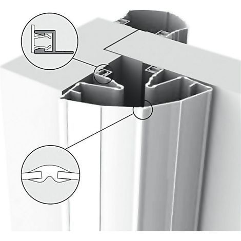 Fingersch.Finprotect Plus 5090 L.1930mm schmal/breit Ku.prof.Rollo silber ELLEN (1/3)
