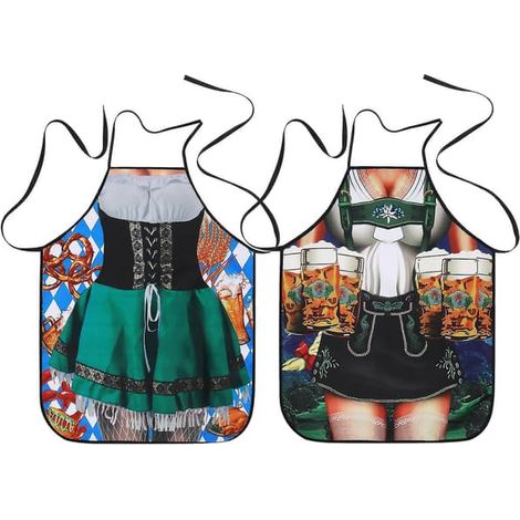 Tablier Oktoberfest, Fête de la bière bavaroise, Tablier humoristique pour la cuisine et les grillades (1/3)