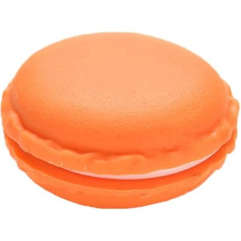Set of 6 empty travel jars for cosmetics, macarons, and storing small items, orange. (1/5)