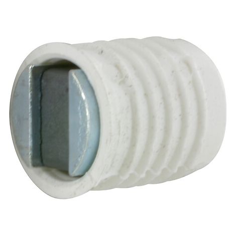 Loqueteau magnétique à encastrer - finition blanc - force 4 kg avec contre-plaque - INTERGES.COM