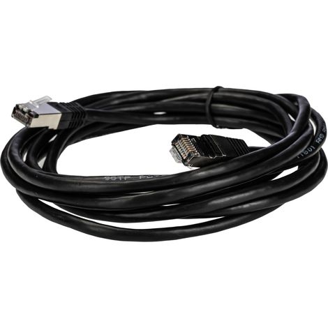 Câble cat 6 Avec connecteur / , S/FTP, gaine PVC Noir, 3m ( Prix pour 1 )