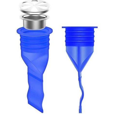 Silicone réglable Lavabo Siphon de sol Piège à canalisations Clapet anti-retour pour tuyaux de salle de bain wc balcon (1/5)