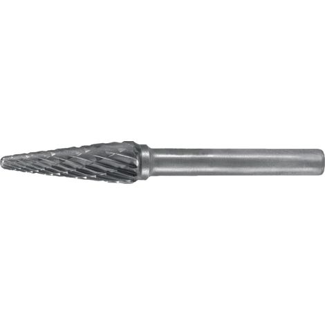 Fresa  rotativa  SKM  D.6mm  Cabeza-L.13mm  Vástago-D.6mm  HM  Dentado  Cruzado  TECWERK (1/2)