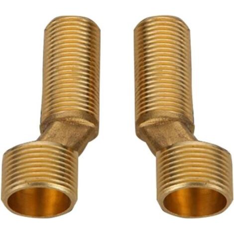 Muntra-Raccord excentré mitigeur bain douche – Laiton coudé réducteur – Espacement réglable 135-165 mm – Installation facile (1/3)