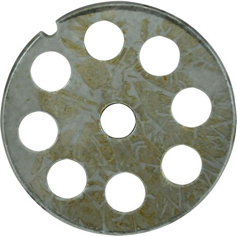 Piastra per Tritacarne Manuale per Reber N 10 8 Fori da 12 mm