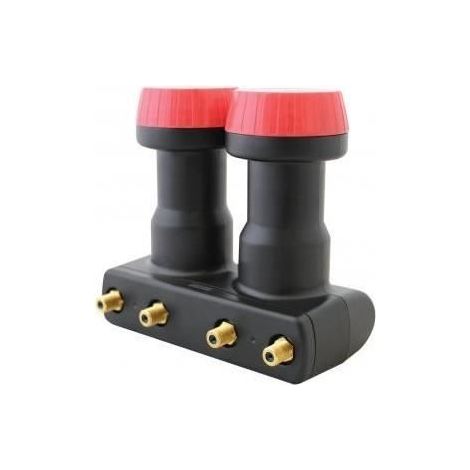 LNB Monobloc Quad 6° - MEGASAT - DIAVOLO - 0,1dB - 4 sorties - Résistant aux intempéries
