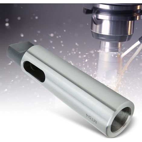 Adaptateur de perçage à conicité réduite, manchon de perçage argenté haute dureté, résistance à l'usure MT5 à MT4 (1/5)