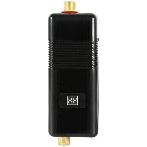 Chauffe-eau électrique instantané sans réservoir, 110 V 3000 W mural, pression 0,04-1,20 Pa, mini chauffe-eau avec affichage LED pour salle de bain, cuisine, toilettes, camping (1/5)