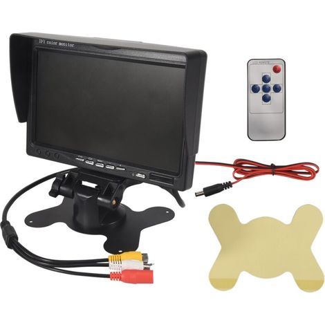 7-Zoll-HD-Farb-TFT-LCD-Monitor 12V/24V für Auto-LKW-Überwachungskameras (1/5)