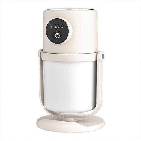 Humidificateur purificateur d'air USB silencieux avec veilleuse, blanc crème (1/5)