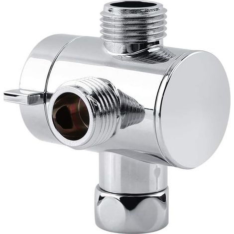 Grifo de ducha multifunción de 3 vías con desviador. Adaptador para cabezal de ducha. Fregadero de cocina G1/2". Piezas de repuesto para grifo en forma de T. (1/5)