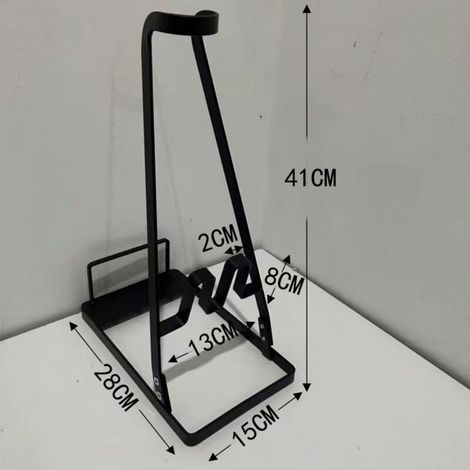 Support d'aspirateur universel, compatible avec la plupart des aspirateurs standards, rangement d'accessoires et station d'accueil pour aspirateurs filaires et sans fil – Noir (1/5)
