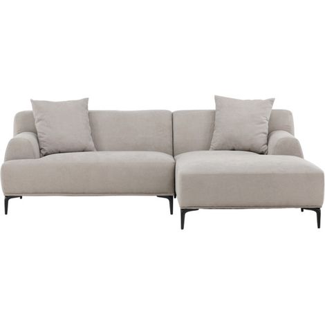 Canapé d'Angle Droit "Viskan" 242cm Gris Clair (1/5)