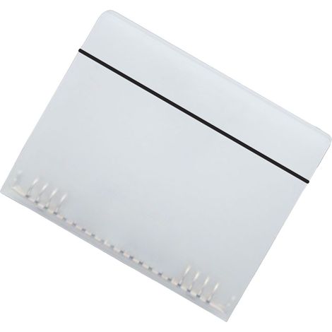 Ordnerhülle aus transparentem, weißem Kunststoff, abnehmbar, großes Fassungsvermögen, für Akten und Notizen, A5, 8-Loch (180 x 224 mm / 7,1 x 8,8 Zoll) (1/5)