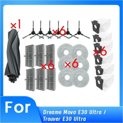 25 Pièces de Rechange pour Robot Aspirateur pour Dreame Mova E30 Ultra / Trouver E30 Ultra (1/4)