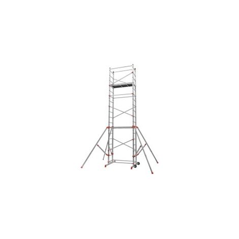 Échafaudage roulant aluminium Dynamic - Hauteur de travail 6,13 m (1/3)