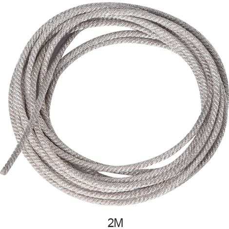 Fil de câble haut-parleur torsadé argenté 2m résistant à haute température pour réparation (1/5)