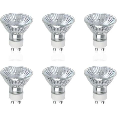 GU10 Ampoules Halogènes, Lot de 6 50W GU10 Spots Halogènes, AC 220V-240V, 700 Lumens, Angle de Faisceau 40°, 2800K Blanc Chaud, Dimmabledengyank (1/5)