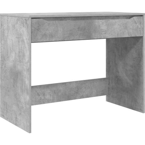 Maison Exclusive - Schreibtisch Betongrau 100 x 50 x 78 cm Holzwe