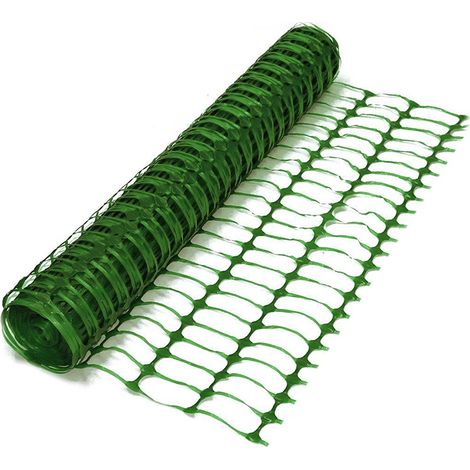 Oypla SafeNet Heavy Duty Green Safety Barrier Mesh Fencing 1mtr x 50mtr (1/2)