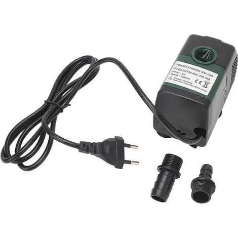 Pompe submersible pour fontaines, aquariums et filtration d'eau, 25 W Micro, débit de 1500 l/h, indice de protection IP68