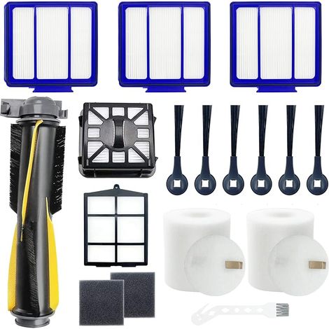 Shark IQ RV1001AE RV1000 RV1000 RV1001 AV970 AV993 RV912S AV1002AE Robot Vacuum Cleaner Accessories Kit with Foam Main Brush and Main Filter (1/4)