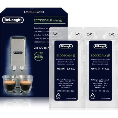 Détartrant (x2) EcoDecalk 200ml Expresso Delonghi (5513296011)
