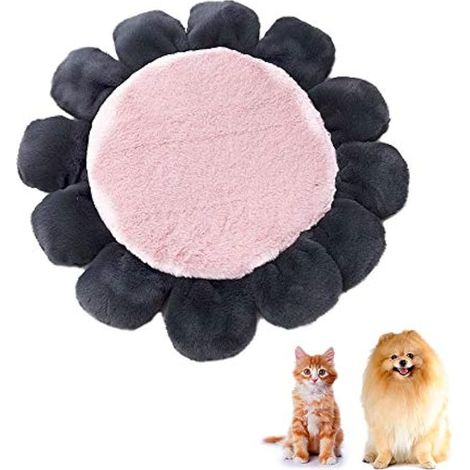 Coussin Rond pour Animal Domestique en Peluche Douce et Chaude pour Animal Domestique de Petite, Moyenne et Grande Taille (1/5)