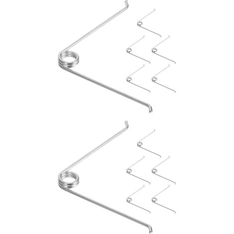 2 jeux de sécateurs de jardin - Ressort de rechange pour arbre - Outils de jardin - Ressorts interchangeables pour sécateur - Pièces pour sécateurs à main - Acier inoxydable - 6 pièces (1/5)