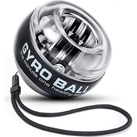Crea – Boule gyroscopique de poignet à démarrage automatique – Renforcement des poignets et avant-bras – Design compact et portable – Exercice de force musculaire