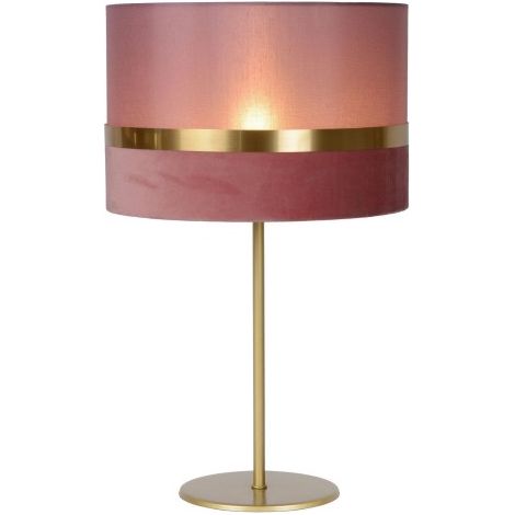Lampada da tavolo in lino rosa E27 Extravaganza Lucide