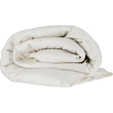 Couette en plume d'oie Lit pour enfant 120 x 80 x 2 cm Blanc (1/5)