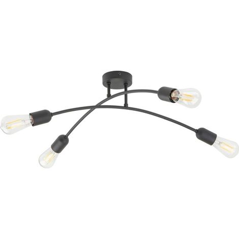 Helix schwarze Deckenleuchte 4687 TK Lighting (1/5)