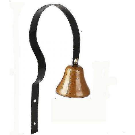 Sonnette pour chien en métal avec support de cloche argenté lisse et cloche à paroi épaisse et durable. (1/3)