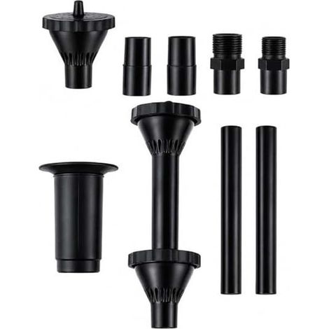 Lot de 9 têtes de fontaine réglables en plastique pour bain d'oiseaux et décoration d'aquarium (1/5)