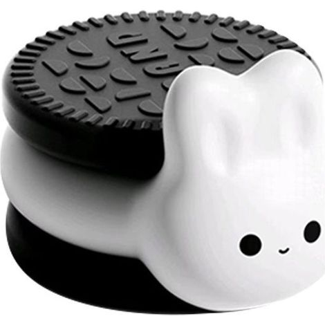 Veilleuse enfant LED Oreo Cookie Bunny - veilleuse en silicone - lampe de chevet LED pour bébé - pour décoration, jouets, cadeaux (1/5)