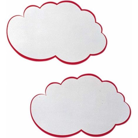 Franken Moderationskarte UMZ WM 14x23cm Wolke ws/rt 20 St./Pack. (1/5)