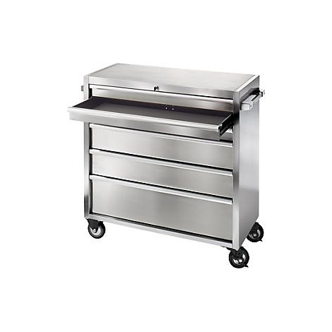 kaiserkraft  Carrello con cassetti in acciaio inox  6 cassetti