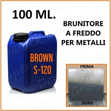 BRUNITORE a Freddo per METALLI ACCIAIO Armi Parti FERRO Brunitura PROFESSIONALE 100 ML (1/2)