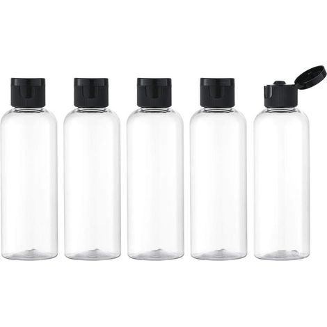 Empty Flip Cap Bottle Refillable Cosmetic Travel Bottle with Funnel (1/5)
