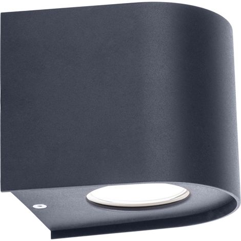 Lampe LED Universelle en Plastique Noir Structure Aspect Peint 10,5 x 11,7 x 10 cm - PANGIVO (1/5)