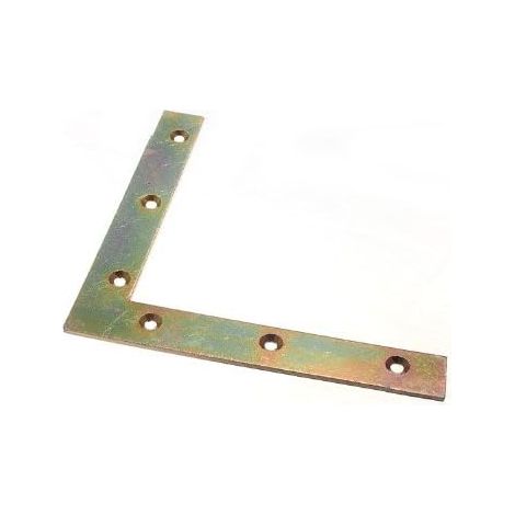 Lot de 12 équerres plates en acier YZP 150 mm (1/2)