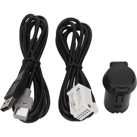 Kit de remplacement pour autoradio Peugeot 206, 207 et 307 comprenant un adaptateur USB et un câble de connexion. (1/5)
