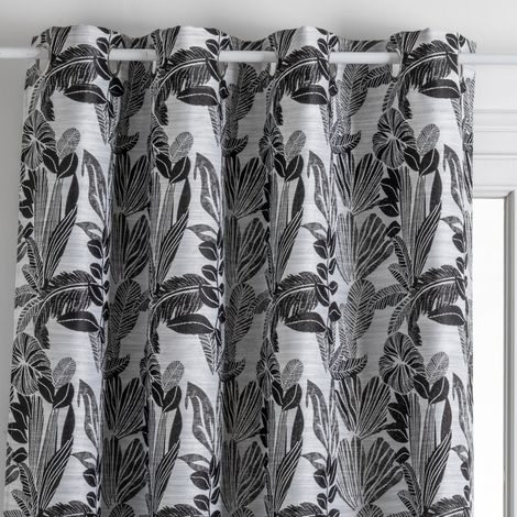 Tenda jacquard nera bejuco 140x260cm - Atmosphera créateur d'intérieur